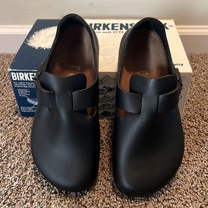 🆕 NWT Birkenstock black leather shoes